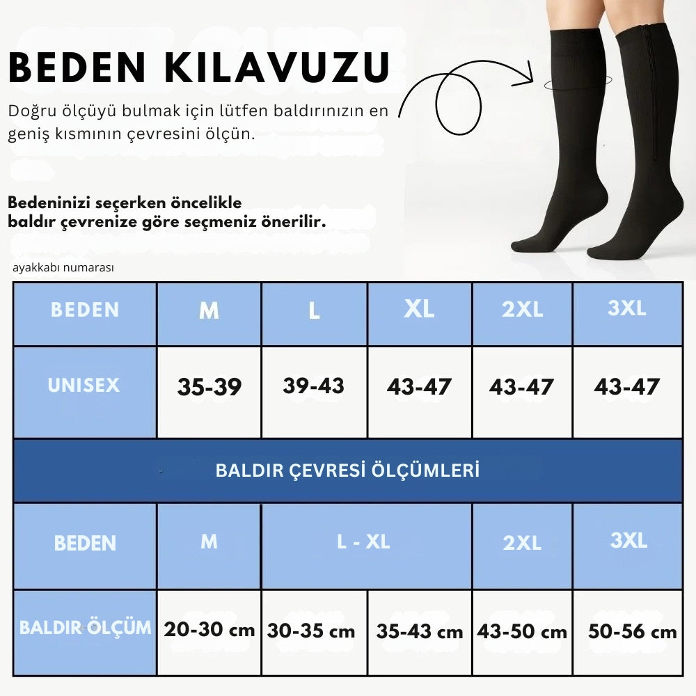Bluvia™  Kompresyon Çorapları